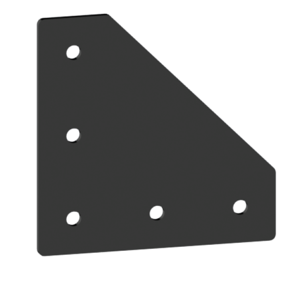 Knotenblech L-Verbindung 40mm